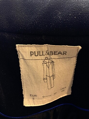 s Beden siyah Renk Pull and Bear Kaban %70 İndirimli.
