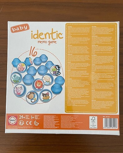 Diğer Educa Identic Memo Game