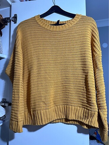 l Beden sarı Renk H&M triko kazak #h&m #triko #kazak