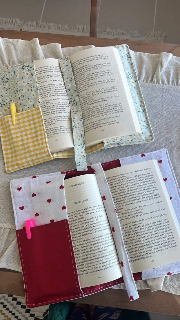 Papatyalı Kitap kılıfı - Görsel 2