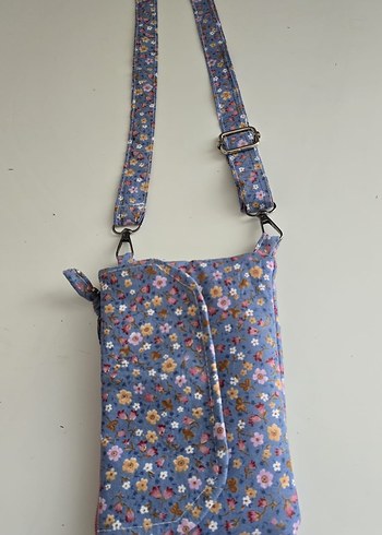 Çiçek Desenli Kadın Renkli Çapraz Çanta - Görsel 2