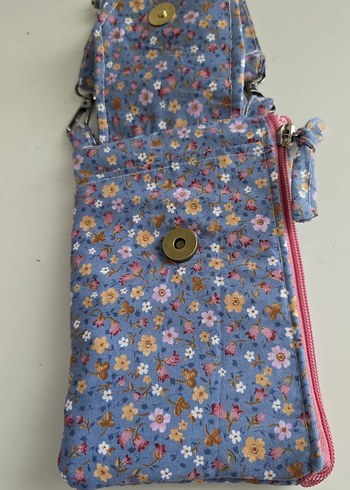 Çiçek Desenli Kadın Renkli Çapraz Çanta - Görsel 5