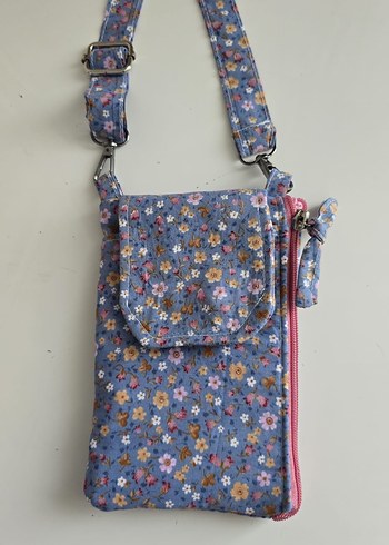 Çiçek Desenli Kadın Renkli Çapraz Çanta - Görsel 4