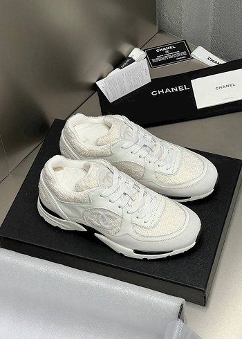 38 Beden Chanel Beyaz Stiletto Topuklu Spor Ayakkabı