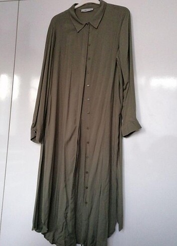 48 Beden haki Renk #tunik #gömlek #tesettür #haki #yeşil #elbise 