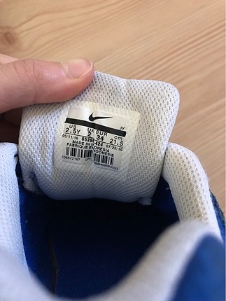 34 Beden mavi Renk Nike erkek çocuk ayakkabısı