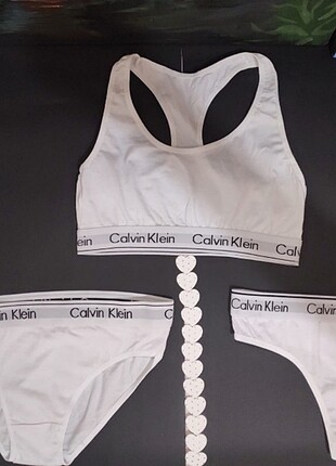 Calvin klein marka bayan beyaz takım 