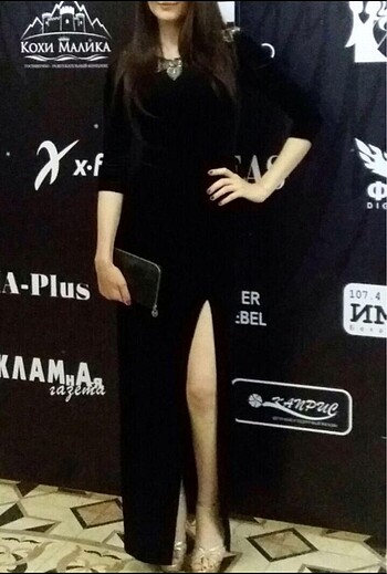 Kadife elbise - Görsel 3