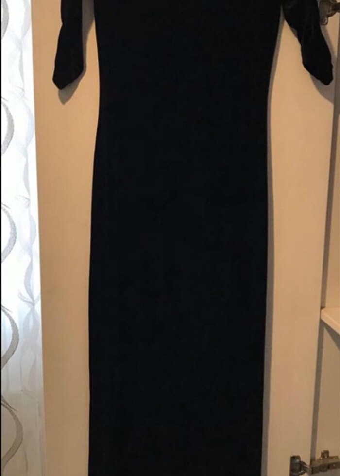 Kadife elbise - Görsel 4