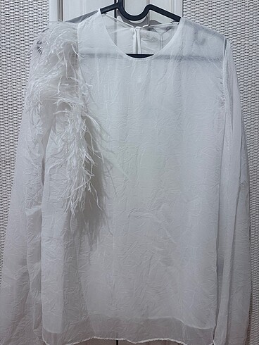 Zara tüylü bluz - Görsel 8