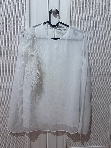 Zara tüylü bluz - Görsel 7