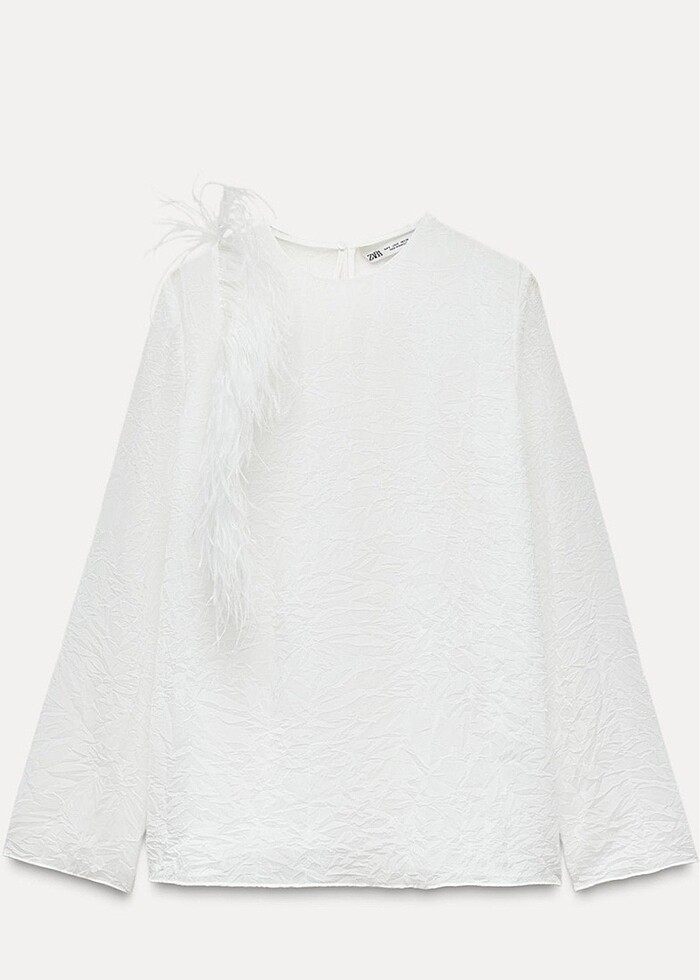 Zara tüylü bluz - Görsel 2