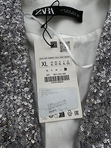 xl Beden Simli ceket