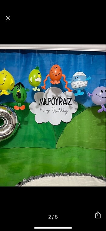 Diğer Mr men Doğum günü konsepti