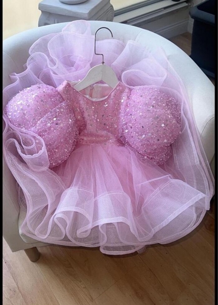 Özel dikim elbise kız çocuk - Görsel 2