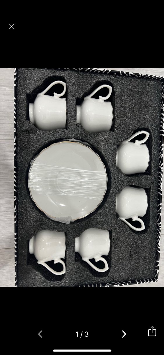 Emsan Beyaz Porselen 6'lı Fincan Seti - Görsel 2