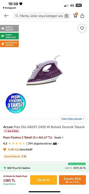 Arzum ütü