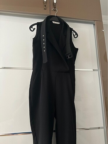 Siyah kemerli tulum - Görsel 5