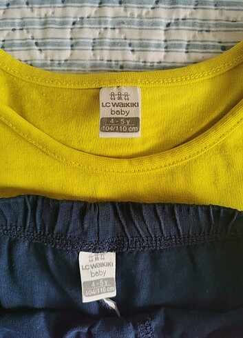 5 Yaş Beden sarı Renk LCW pijama takımı 
