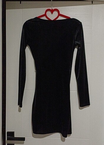xs Beden siyah Renk H&m kadife elbise 