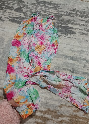 Çiçekli Bohem Kız Çocuk Tulum - Görsel 2