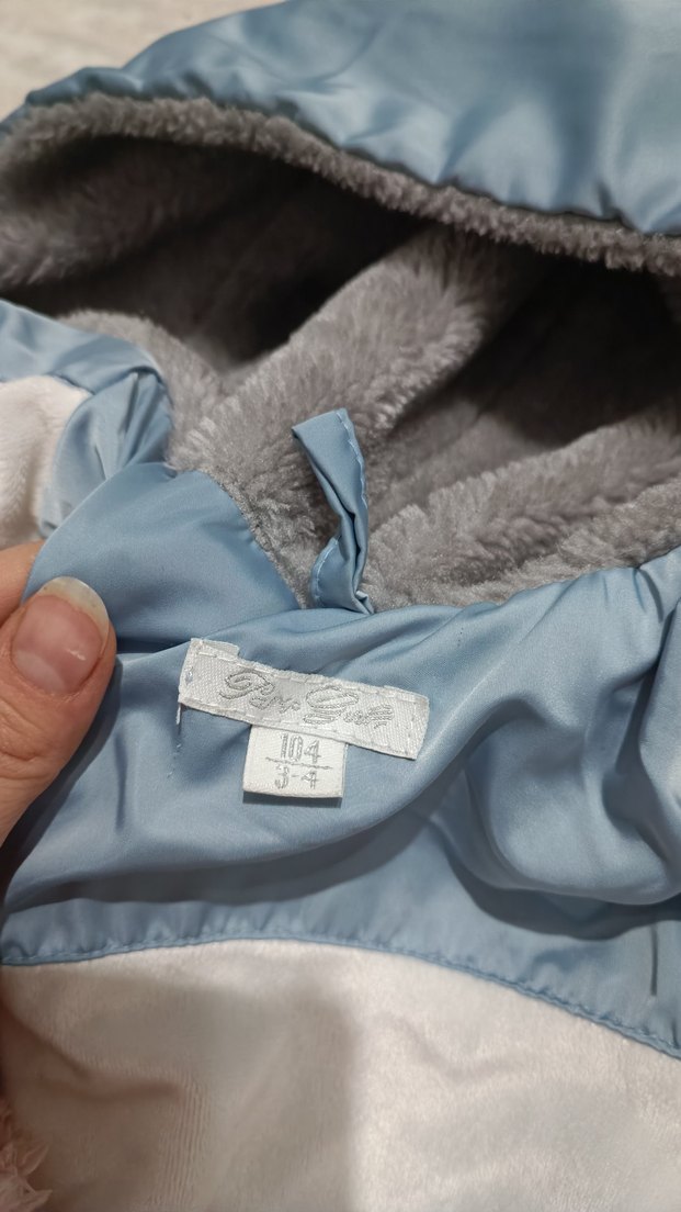 Mavi Fermuarlı Kadın Kışlık Mont - Görsel 5