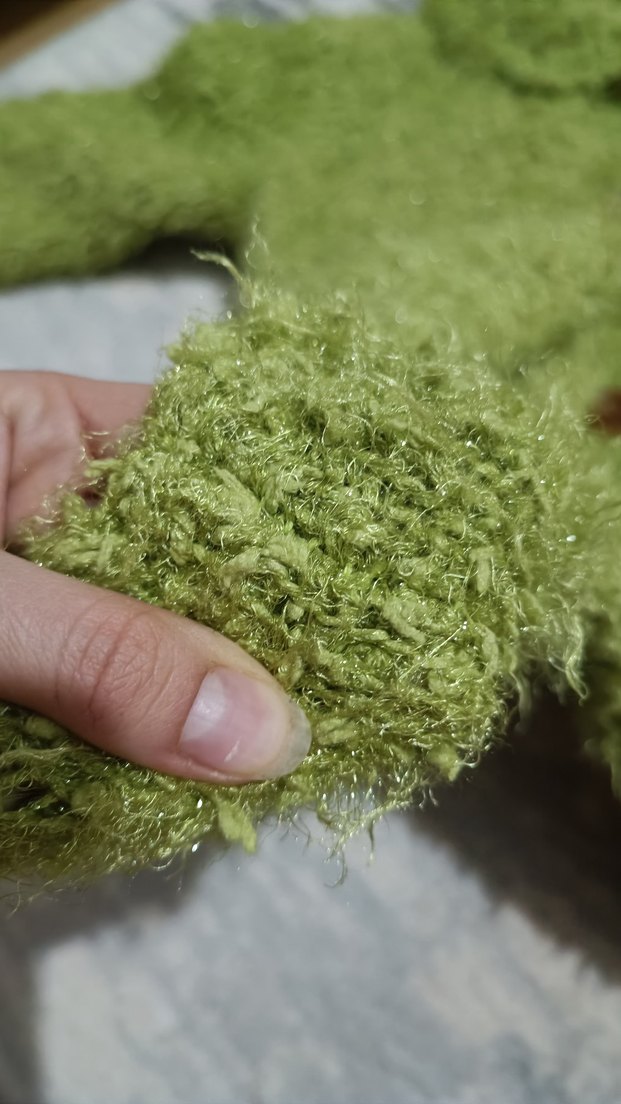 Düğmeli Yeşil Triko Hamile Ceketi - Görsel 3