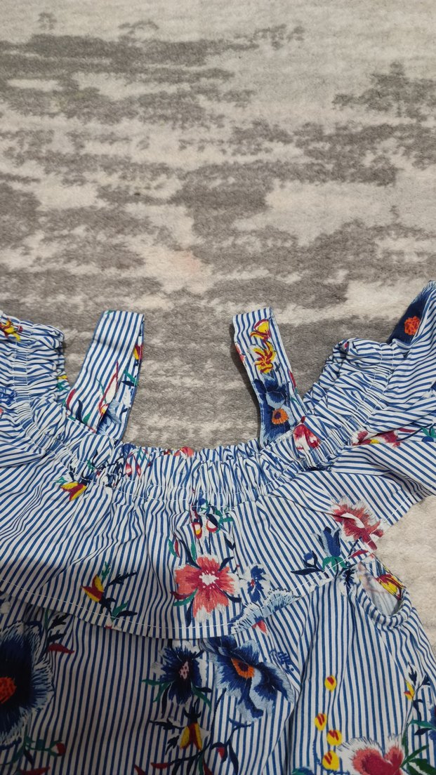 Çiçek İşlemeli Bohem Kız Elbisesi - Görsel 3