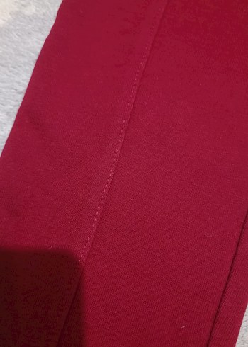 Nakışlı Pembe Kız Taytları, Esnek Bel - Görsel 3