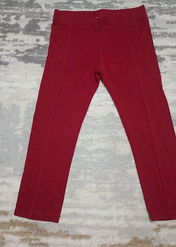 Nakışlı Pembe Kız Taytları, Esnek Bel - Görsel 2