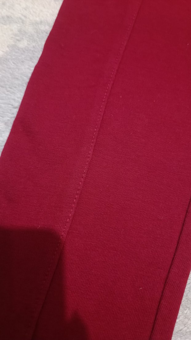 Nakışlı Pembe Kız Taytları, Esnek Bel - Görsel 3