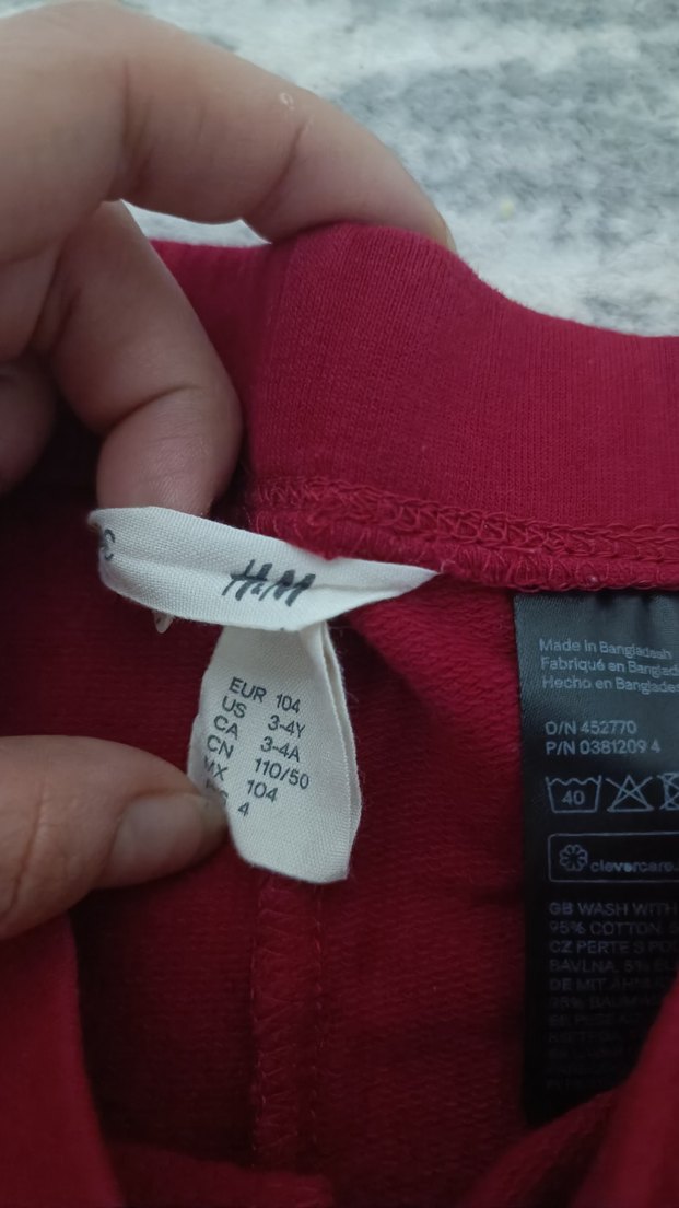 Nakışlı Pembe Kız Taytları, Esnek Bel - Görsel 5