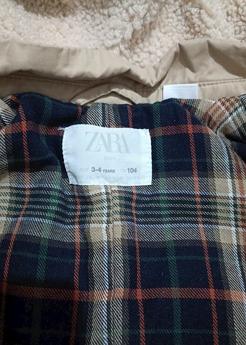 Çocuk Bej Kapüşonlu Uzun Kışlık Mont - Görsel 8