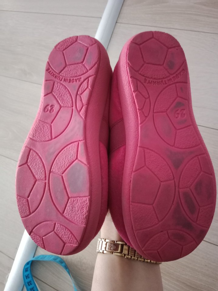 Kız Çocuk Pembe Nakışlı ev botu - Görsel 3