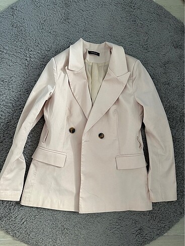 Blazer toz pembe