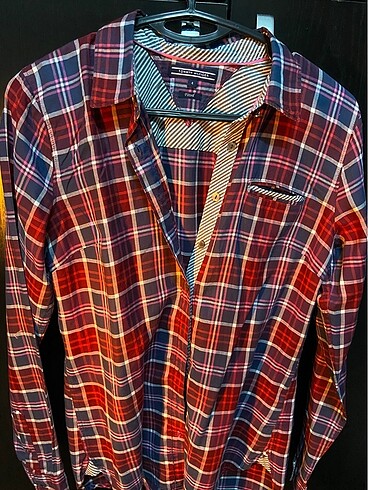 s Beden kırmızı Renk Tommy Hilfiger Fitted Gömlek