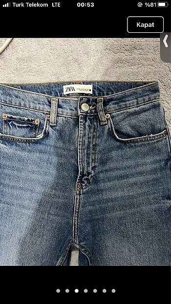 xs Beden Zara jean