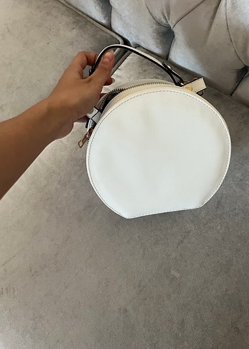 Minimalist Beyaz Deri Kadın Çanta