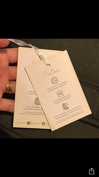 Jujube markalı bebek bezi çantası - Görsel 7