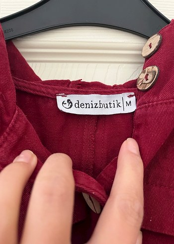 Diğer Bordo Düğmeli Keten Ceket