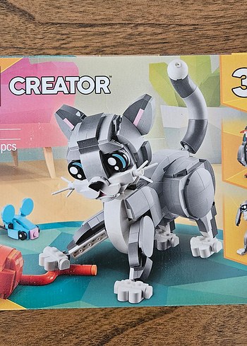 LEGO Creator Gri Kedi 3'ü 1 Arada Seti
