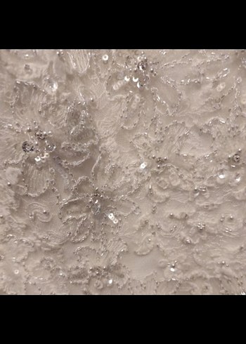 Bej Straplez Midi balıkKesim Gelinlik - Görsel 4