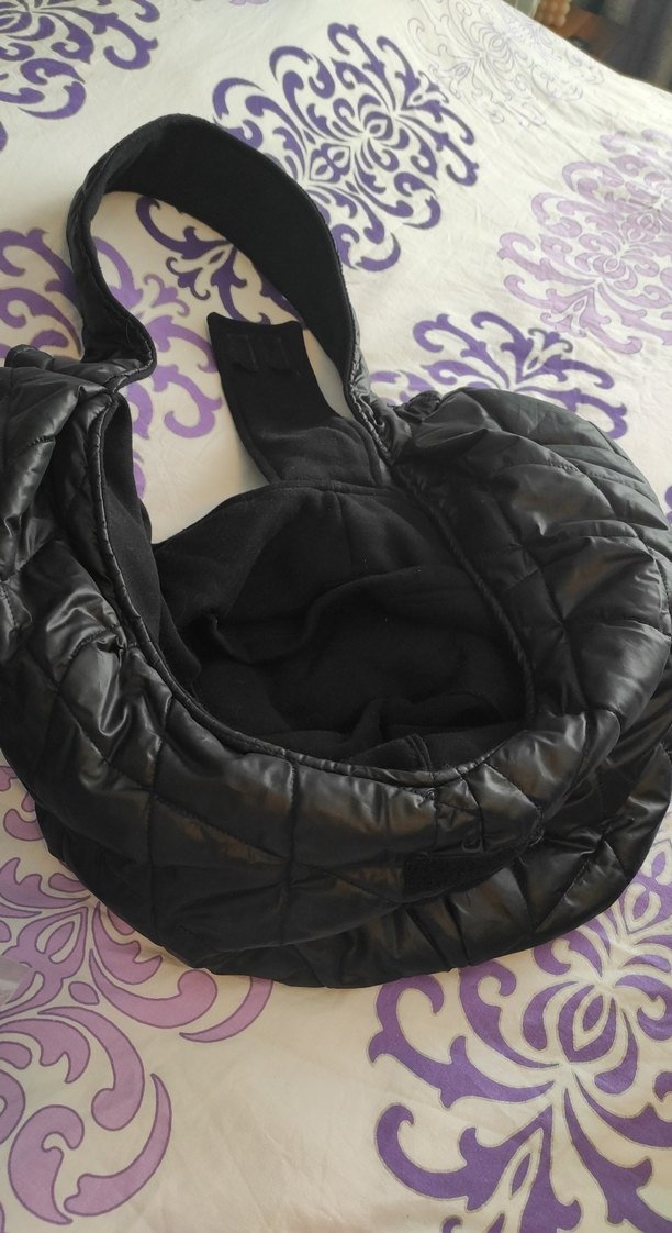 Siyah Kapitone köpek kedi taşıma çantası kanguru - Görsel 4