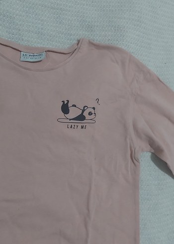 LC Waikiki LCW Kids Kız Uzun Kollu Pamuklu Tişört
