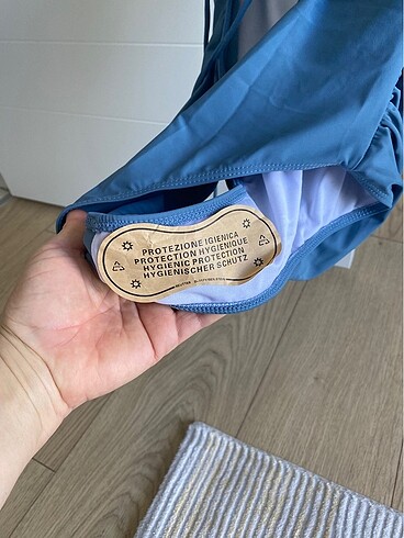 l Beden mavi Renk kadın mayo