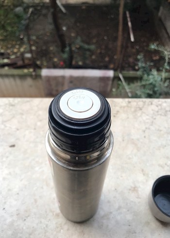 Parlak Gri Valentino Coupous Termos - Görsel 3