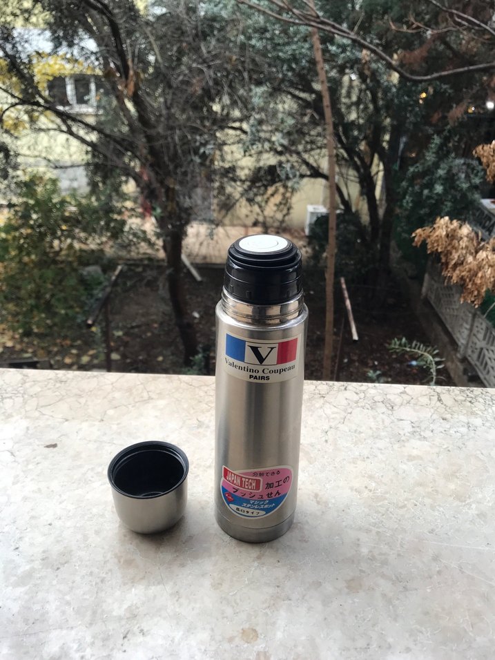 Parlak Gri Valentino Coupous Termos - Görsel 2