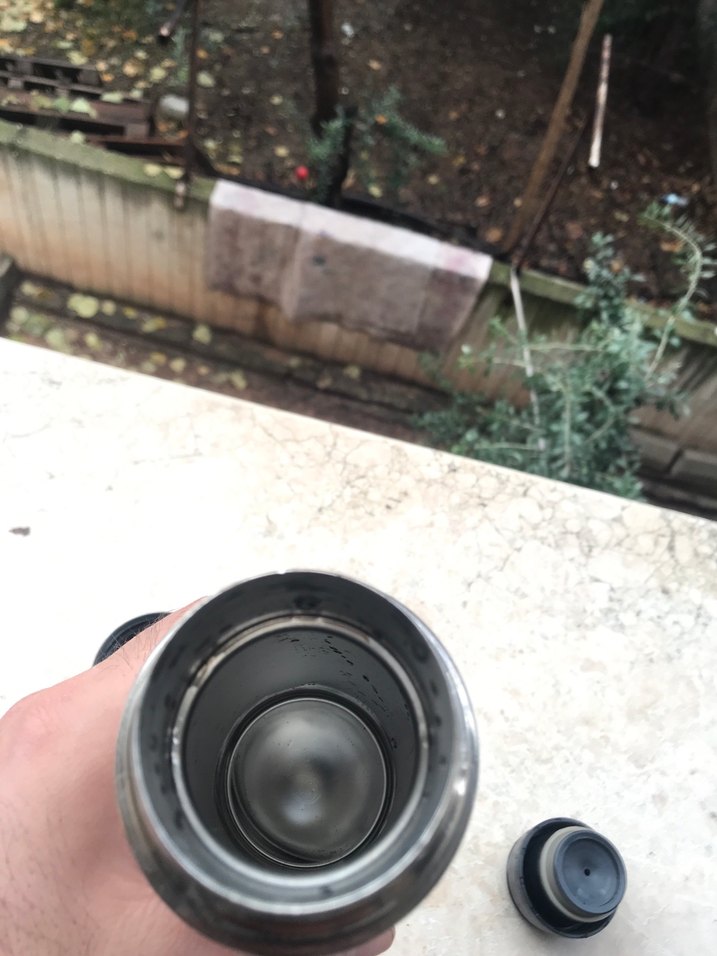 Parlak Gri Valentino Coupous Termos - Görsel 4