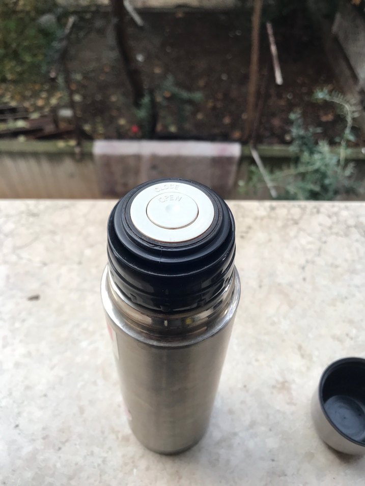 Parlak Gri Valentino Coupous Termos - Görsel 3