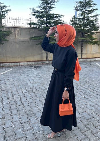 Trendyol & Milla Siyah Uzun Elbise